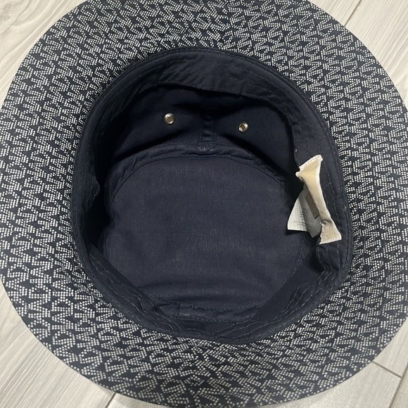 Michael Kors MK Blue Monogram Bucket Hat one size - Picture 3 of 6